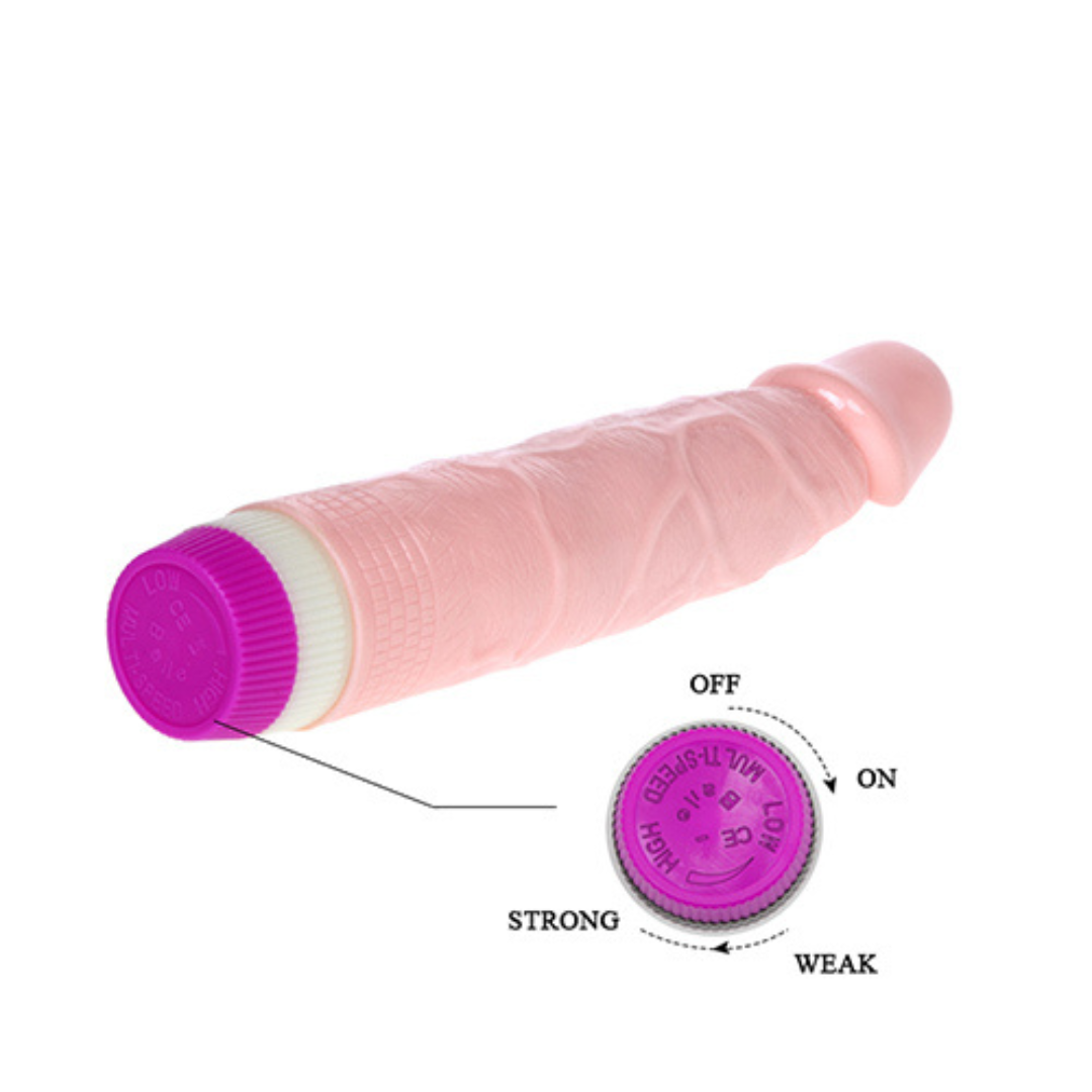 Stud Jelly 9 Inch Vibrating Dildo