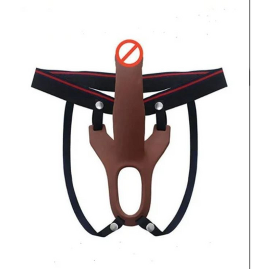 9 Inch Curve Silicon Belt Condom