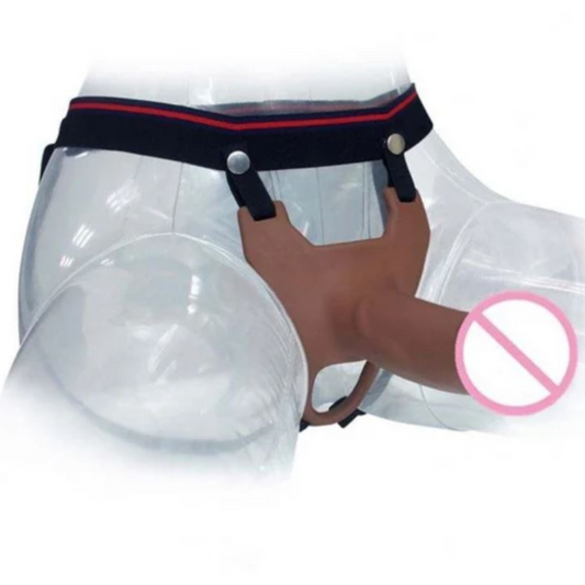 9 Inch Curve Silicon Belt Condom